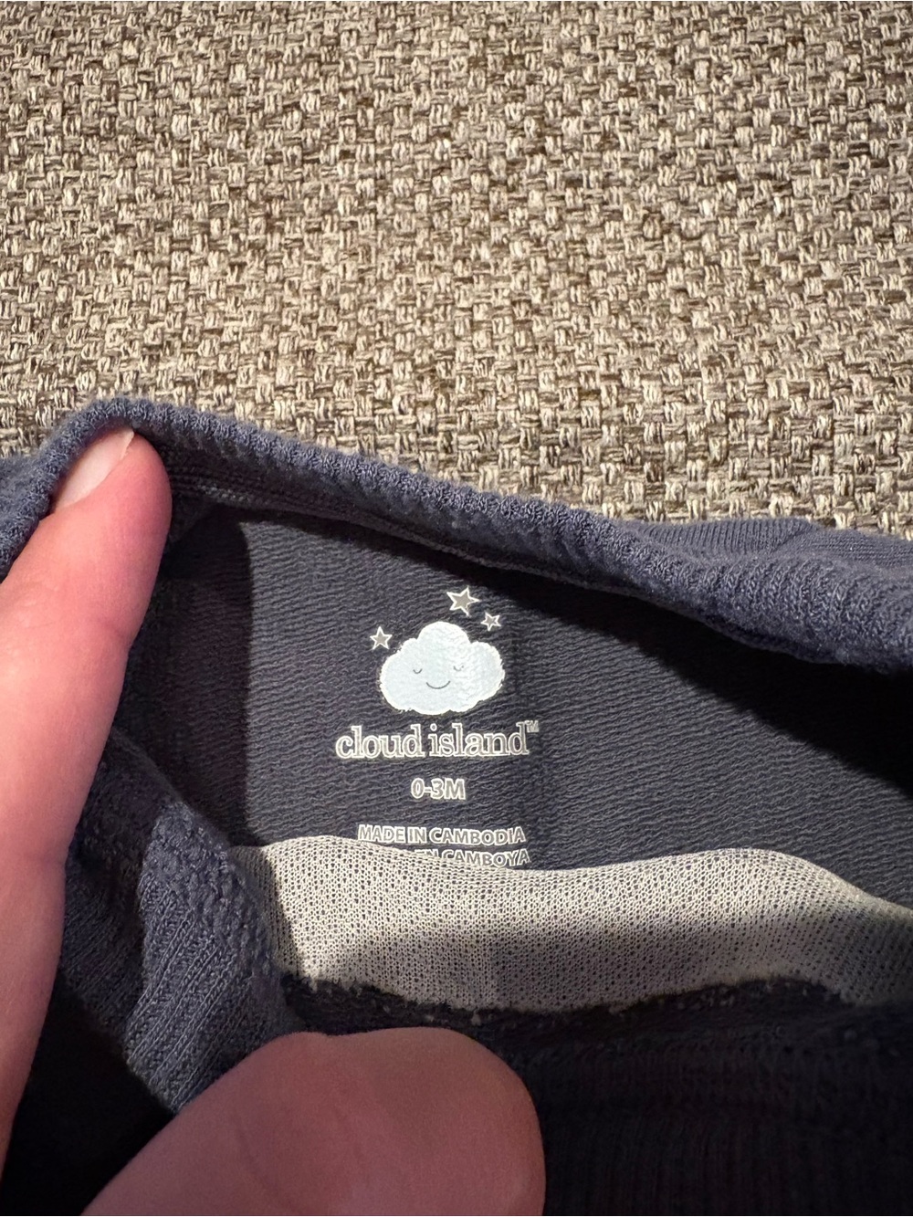 cloud island Navy Sweatshirt and Tan Corduroy Pants Matching Set - Picture 7 of 8